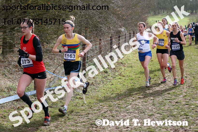 Senior womens 2019 British Athletics Inter Counties Cross Country, Prestwood Hall, Loughborough. Photo:  David T. Hewitson/Sports for All Pics